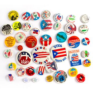 40 Vintage Free Puerto Rico Cause Buttons