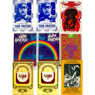 7 Van Morrison Joe Cocker Jim Kweskin Fillmore Handbills