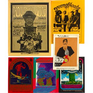  6 The Youngbloods Avalon and Great Highway San Francisco Handbills