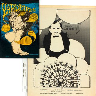 2 Yardbirds Concert Handbills Shrine Expo Fillmore