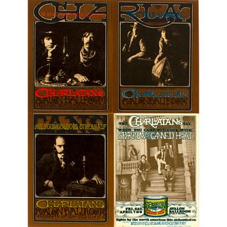 4 Vintage The Charlatans Avalon San Francisco Concert Handbills