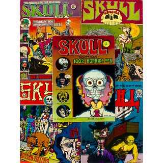 Lot of Vintage 1st. Ed.  Skull Comics No.s  1,2,3,5,6