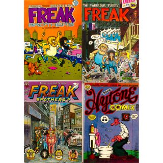 4 Underground Comics Freak Brothers HyTone Shelton