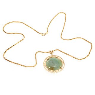 Jade, 18k, 14k, Yellow Gold Necklace