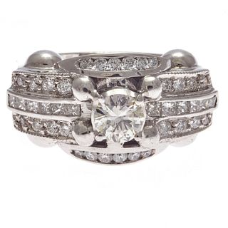 Diamond, 18k White Gold Ring