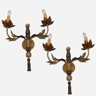 Pair French Provincial Style Sconces