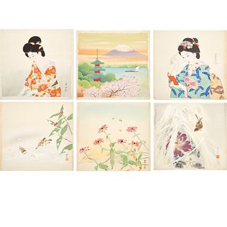 Collection of Japanese Paintings on Silk
