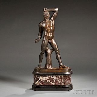 After Antonio Canova (Italian, 1757-1822)       Bronze Figure of the Pugilist Creugas