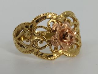 14kt Gold Dual Tone Ring