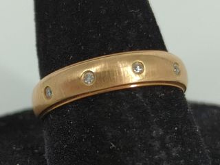 14kt Rose Gold Ring With Diamonds