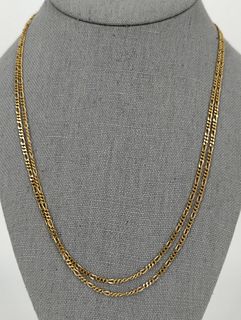 14kt Yellow Gold Figaro Link Necklace