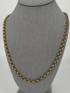 9kt Yellow Gold Rolo Chain Necklace
