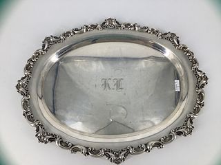 One Sterling Silver Serving Plate