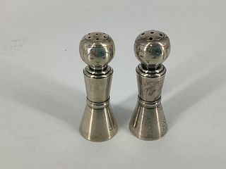 Unique Sterling Silver Salt And Pepper Shakers
