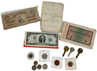 Vintage Coins, & Currency