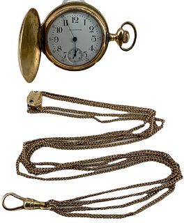 Waltham Pocket Watch on G.F. Chain