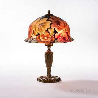 Pairpoint Table Lamp with Floral Berkeley Shade