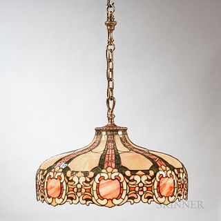 Duffner & Kimberly French Renaissance Mosaic Glass Hanging Lamp