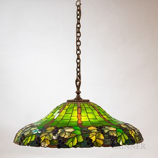 Duffner & Kimberly Grape Vine Mosaic Glass Hanging Lamp