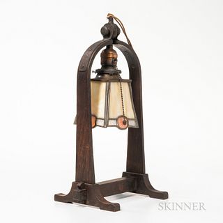 Gustav Stickley Model 501 Joiner's Compass Table Lamp