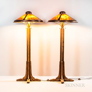 Pair of Mica Lamp Company Bungalow Floor Lamps
