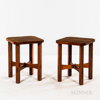 Pair of Stickley by E.J. Audi Side Tables