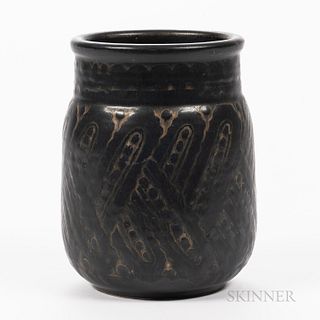 Emile Lenoble (1875-1939) Black Vase