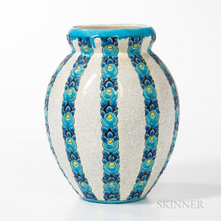 Boch Freres Art Deco Ceramic Vase