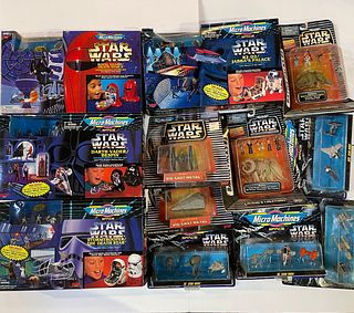 Lot of 24 Star Wars Micro Machines and Sets 1994 1996 1997