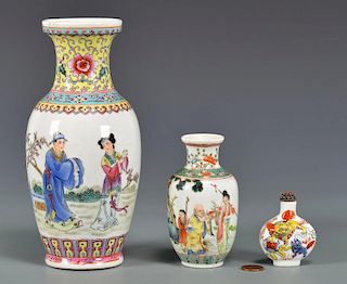 Assorted Chinese Republic Porcelain, 3 pcs