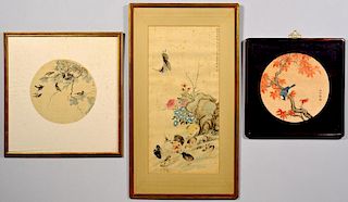 Group of 3 Chinese Paintings