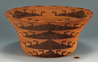 Native American Pomo Coiled Basket Bowl