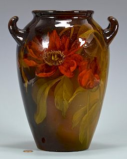Artist Signed Rookwood Handled Jar, Sprague