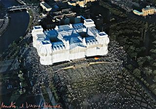 Christo - Wrapped Reichstag Project for Berlin IV