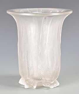 Lalique Eucalyptus Vase