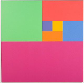4842443: Mario Yrisarry (Philippines/New York, b. 1933),
 Color Study, Acrylic on Canvas, 1974 C8BKL