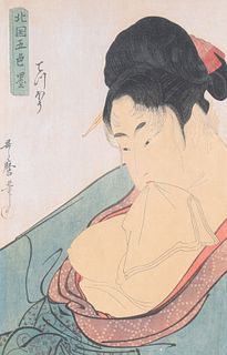 Two Japanese Woodblock Prints by Kitagawa Utamaro