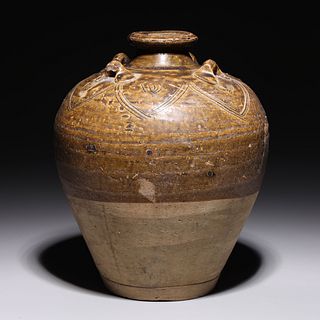 Antique Spanish Ceramic Vase