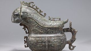 Chinese Archaistic Bronze Covered Vessel