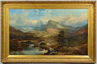 Clarence Roe Oil on Canvas Landscape