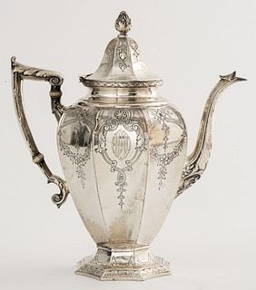 Gorham Sterling Coffee Pot Engraved Dated 1921