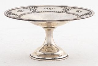 Wallace "Rose Point" Sterling Compote Dish