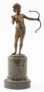 Cupid Shooting an Arrow Bronze Sculpture