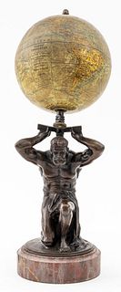 Atlas Holding the Globe Bronze Sculpture