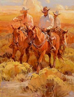Suzanne Baker O/C, Cowboys in Desert