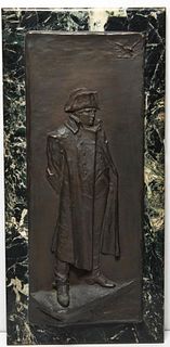 J. Lisney Banks Bronze Napoleon Plaque