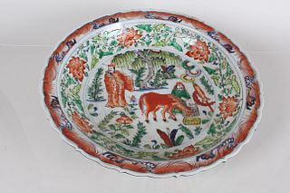 A Chinese Massive Story-telling Porcelain Fortune Plate