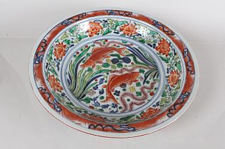 A Chinese Massive Story-telling Porcelain Fortune Plate