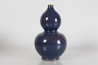 A Chinese Calabash-fortune Porcelain Fortune Vase 