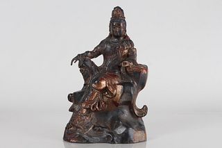 A Chinese Religious Fortune Buddha Statue 